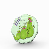 Funny green carnivorous pitcher plants cartoon fotoblock (Links)