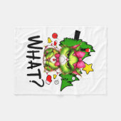 Funny Green Cat Christmas Tree Merry Xmas Humor Ca Fleecedecke (Vorderseite (Horizontal))