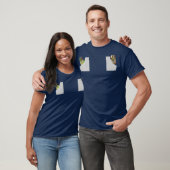 Funny Green Cheek Conture Shirt Niedlich Pocket (Unisex)