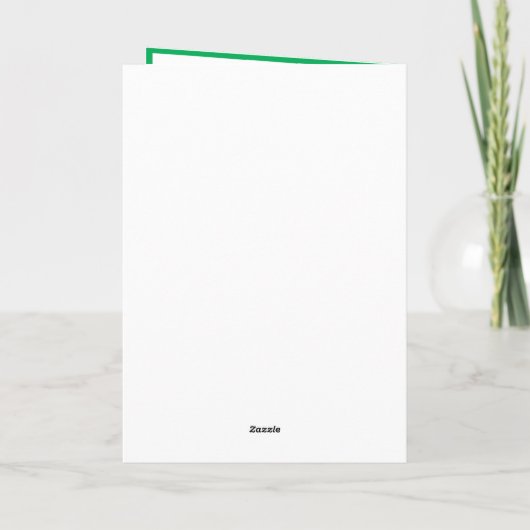 Funny Green Clover St Patrick's Day Mama Geburtsta Dankeskarte (Rückseite)