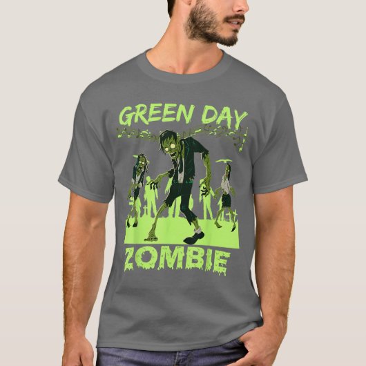 Funny Green Day Billie Joe Zombie funny T-Shirt (Vorderseite)