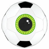 Funny Green Eyeball Fußball (Vorderseite)