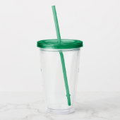 Funny green frog swatfly Cartoon Acryltrinkbecher (Links)