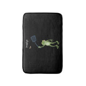 Funny green frog swatfly Cartoon Badematte (Vorderseite Vertikal)