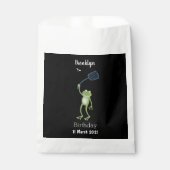 Funny green frog swatfly Cartoon Geschenktütchen (Vorderseite)