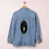 Funny green frog swatfly Cartoon Jeansjacke (Hangar)