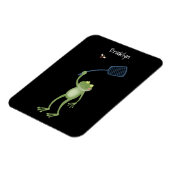 Funny green frog swatfly Cartoon Magnet (Linke Seite)