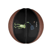 Funny green frog swatfly Cartoon Mini Basketball (Vertikal)