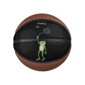 Funny green frog swatfly Cartoon Mini Basketball (Vorderseite)