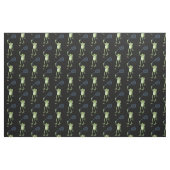 Funny green frog swatfly Cartoon Stoff (Fat Quarter (45,7 x 55,9 cm))
