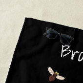 Funny green frog swatfly Cartoon Strandtuch (Beispiel)