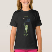 Funny green frog swatfly Cartoon T-Shirt (Vorderseite)