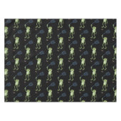 Funny green frog swatfly Cartoon Tischdecke (Vorderseite (Horizontal))