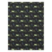Funny green frog swatfly Cartoon Tischdecke (Vorderseite)