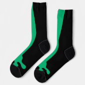Funny green frosch leg Feet Socks Knee Tier Socken (Linkes Detail)