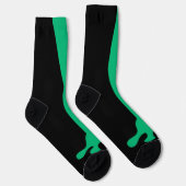 Funny green frosch leg Feet Socks Knee Tier Socken (Rechts)