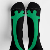 Funny green frosch leg Feet Socks Knee Tier Socken (Oben)