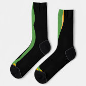 Funny green frosch leg Feet Socks Knee Tier Socken (Linkes Detail)