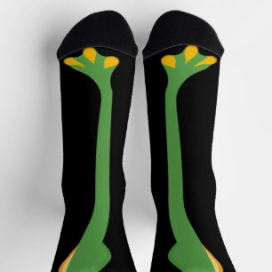 Funny green frosch leg Feet Socks Knee Tier Socken