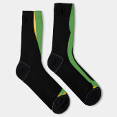 Funny green frosch leg Feet Socks Knee Tier Socken (Rechts)