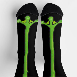 Funny Green Froschschenkel Halloween-Party Socken