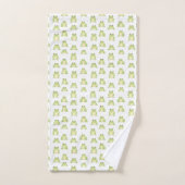 Funny green froster pattern boys name badhandtuch set (Handtuch)