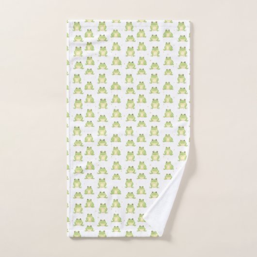 Funny green froster pattern boys name badhandtuch set (Handtuch)