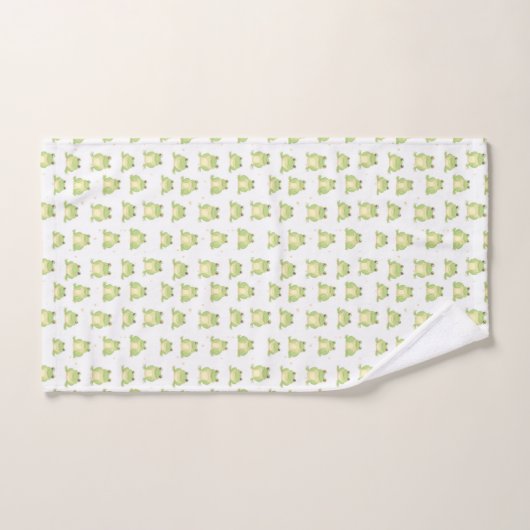 Funny green froster pattern boys name badhandtuch set (Handtuch)