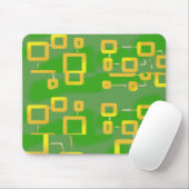 Funny Green Geometric Mousepad (Mit Mouse)