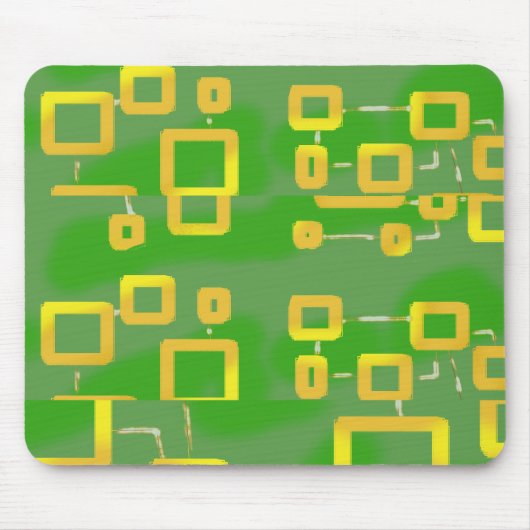 Funny Green Geometric Mousepad (Vorne)