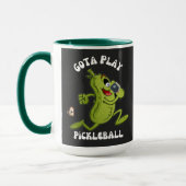 Funny Green Gota Play Pickleball Tasse (Links)