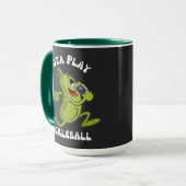 Funny Green Gota Play Pickleball Tasse (Vorderseite Links)