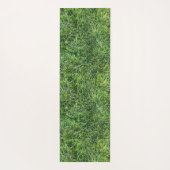 Funny Green Gras real Foto Textur Muster Yogamatte (Rückseite)