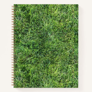 Funny Green Gras Textur Muster real Foto cool Notizblock