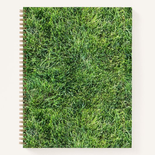 Funny Green Gras Textur Muster real Foto cool Notizblock (Vorderseite)