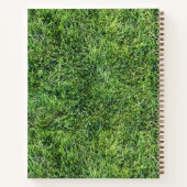 Funny Green Gras Textur Muster real Foto cool Notizblock (Rückseite)