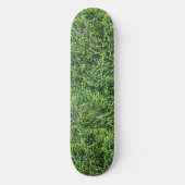 Funny Green Gras Textur Muster real Foto cool Skateboard (Vorderseite)