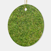 Funny Green Grass Rasen Keramik Ornament (Links)