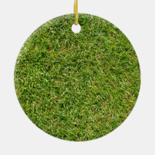 Funny Green Grass Rasen Keramik Ornament