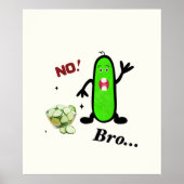 Funny Green Gurcumper Poster (Vorne)