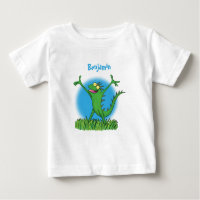 Funny green lächelnd animierte Eidechse