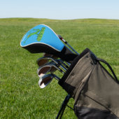 Funny green lächelnd animierte Eidechse Golf Headcover (In SItu)