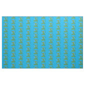 Funny Green lächelnd animierte Leguana Stoff (Fat Quarter (45,7 x 55,9 cm))