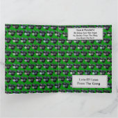 Funny Green Lawn Bowls, Birthday Card, Karte (Innenseite)