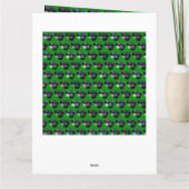 Funny Green Lawn Bowls, Birthday Card, Karte (Rückseite)
