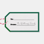 Funny Green Merry Laxmas Lacrosse Christmas Geschenkanhänger (Rückseite Horizontal)