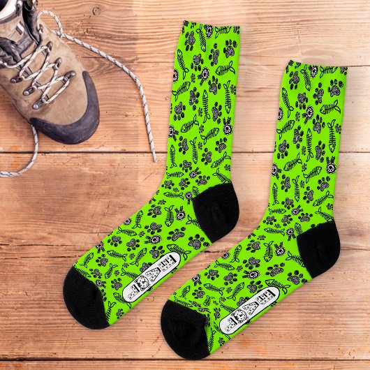 Funny Green Niedlich Kawaii Cat Lovers Socken