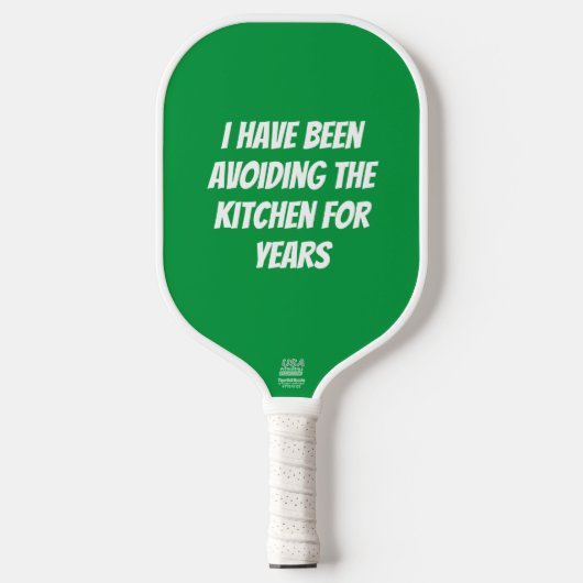 Funny Green Not in Kitchen Pickleball Paddel Pickleball Schläger (Vorderseite)