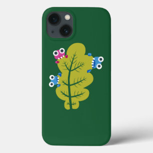 Funny green Pflanze Cartoon Blatt süße Figuren Case-Mate iPhone Hülle