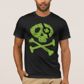 Funny Green Pirate T - Shirt (Vorderseite)